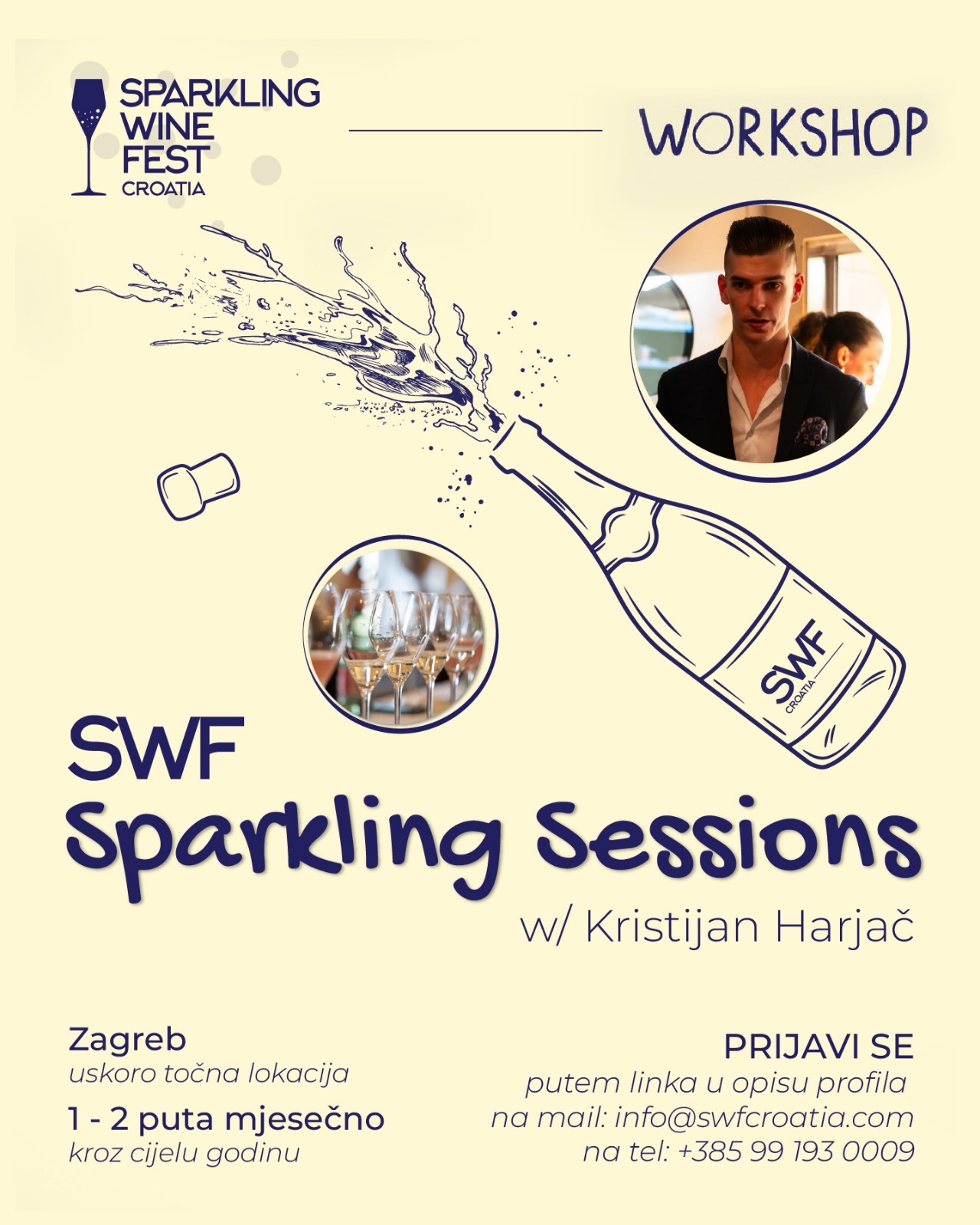 Sparkling wine fest SWF Sparkling Sessions: uskoro krećemo s radionicama pjenušaca u Zagrebu