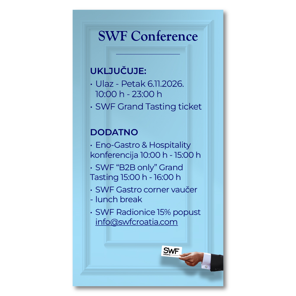 Sparkling wine fest SWF Conference Ulaznica Petak 6.11. image