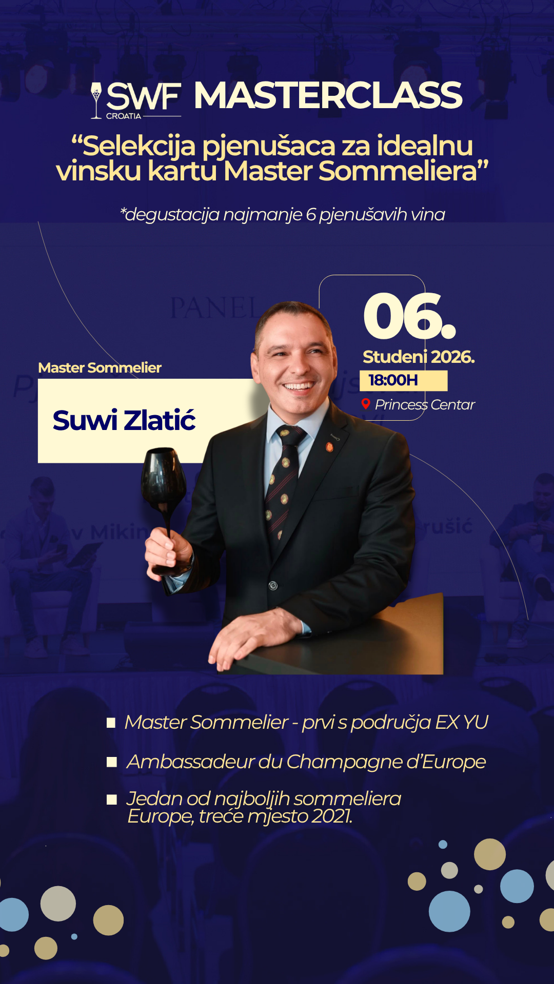 Sparkling wine fest Selekcija pjenušaca za idealnu vinsku kartu by Master Sommelier Suwi Zlatić image