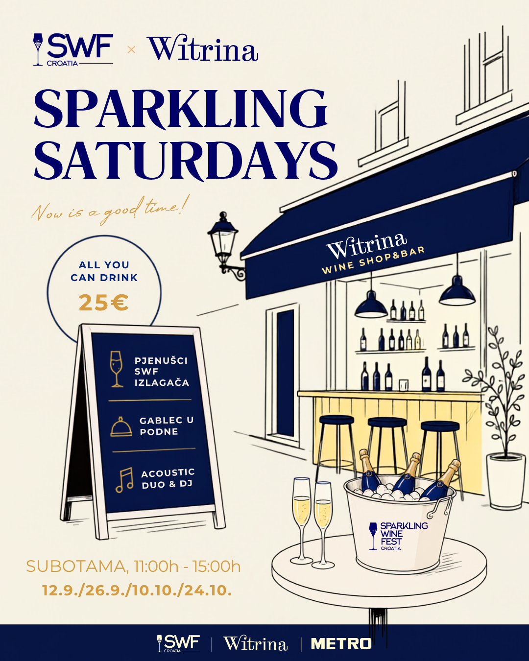 Sparkling wine fest Sparkling Saturdays u Witrini: Kako smo pretvorili obične subote u najbolju najavu SWF-a