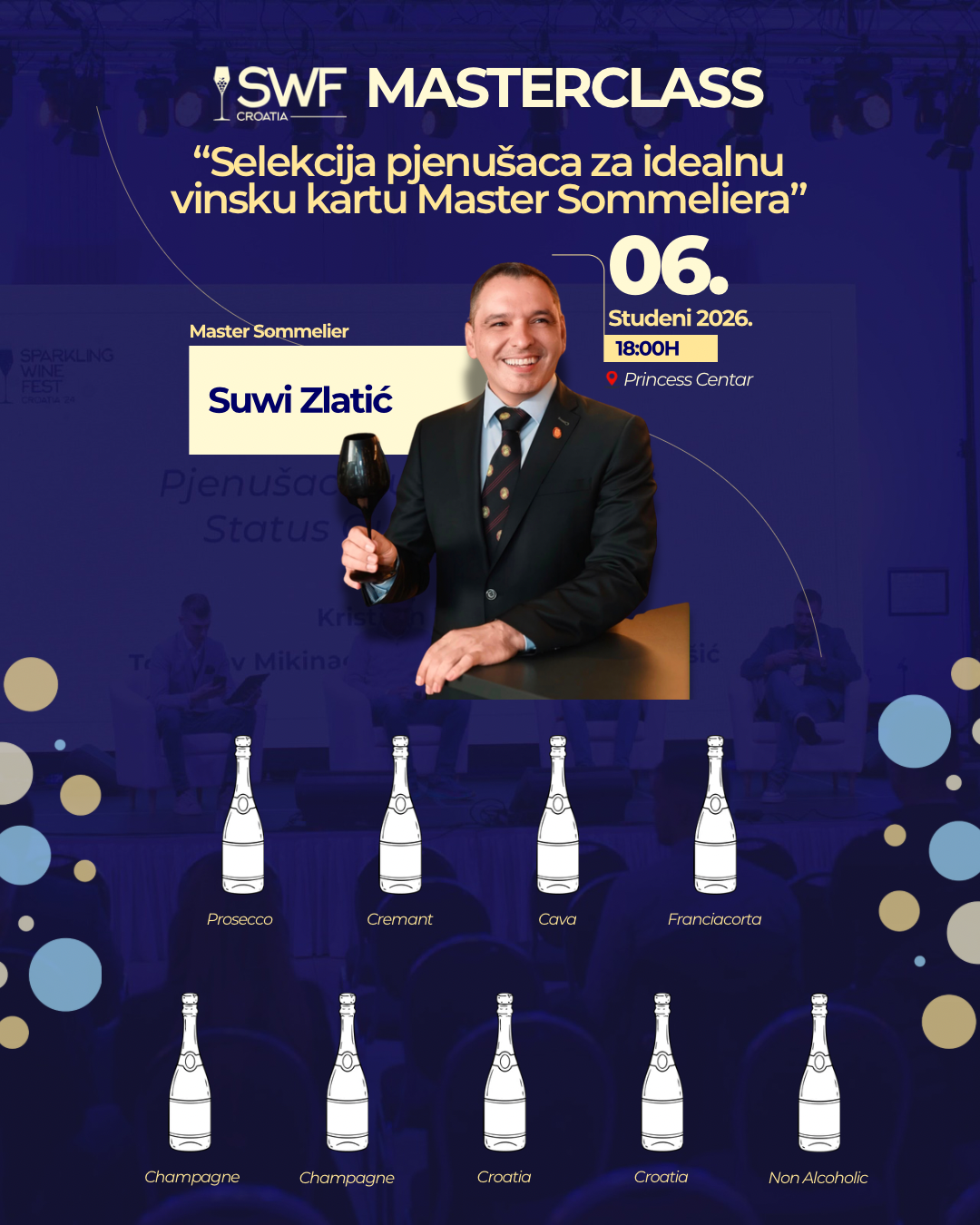 Sparkling wine fest Selekcija pjenušaca za idealnu vinsku kartu by Master Sommelier Suwi Zlatić image